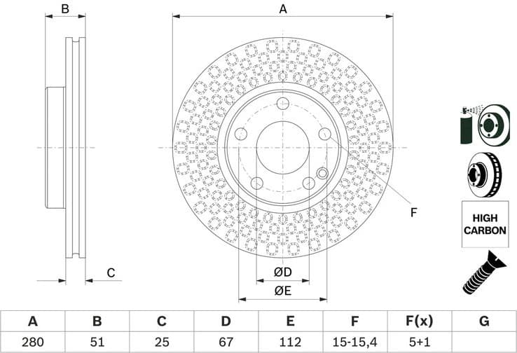 Brake Disc 0986479A00 - image 3