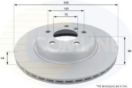 Brake disc, 1pcs FRONT ADC1781V - image 2