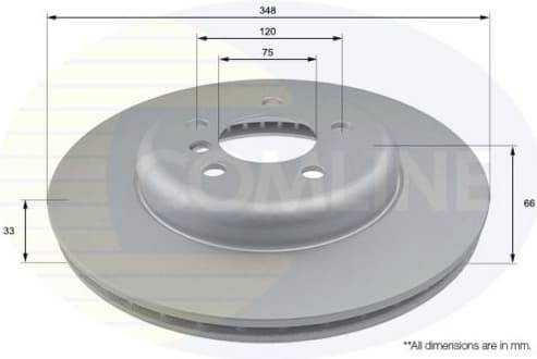 Brake disc, 1pcs FRONT ADC1783V - image 2