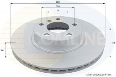 Brake disc, 1pcs FRONT ADC1779V - image 2