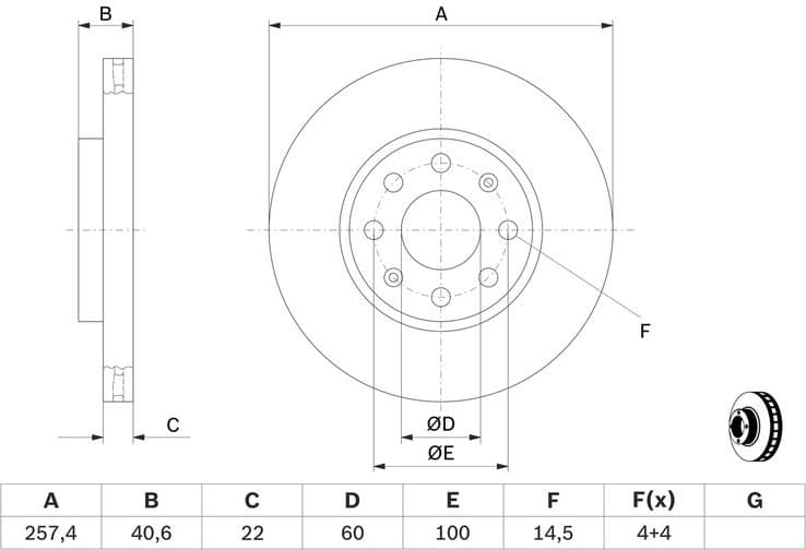 Brake Disc 0986479B89 - image 6