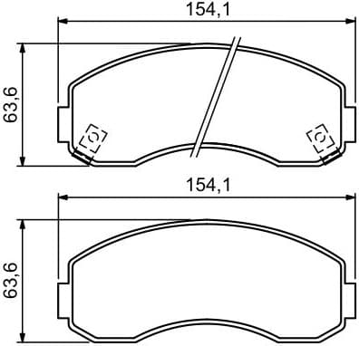 Brake Pad Set, disc brake 0986494314 - image 6