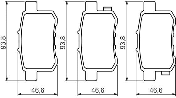 Brake Pad Set, disc brake 0986494338 - image 2