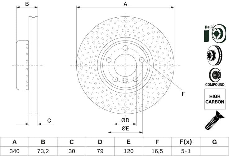 Brake Disc 0986479E11 - image 7