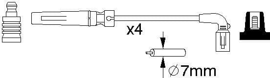 Ignition Cable Kit 0986356987 - image 6