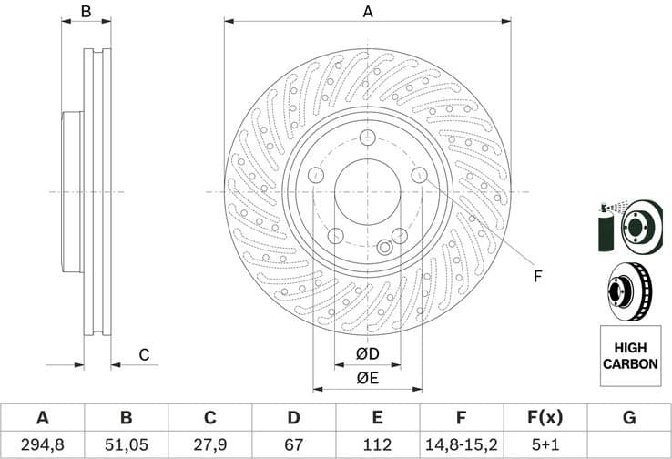 Brake Disc 0986479A02 - image 6
