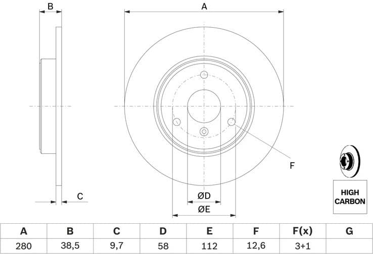 Brake Disc 0986479305 - image 11