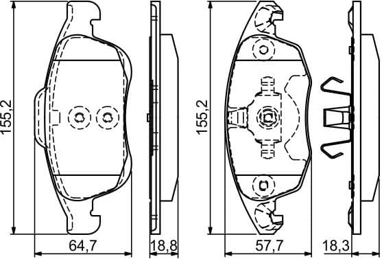 Brake Pad Set, disc brake 0986494235 - image 14