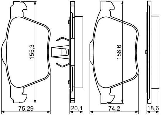 Brake Pad Set, disc brake 0986494245 - image 10