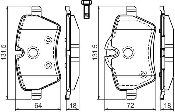 Brake Pad Set, disc brake 0986494168 - image 8