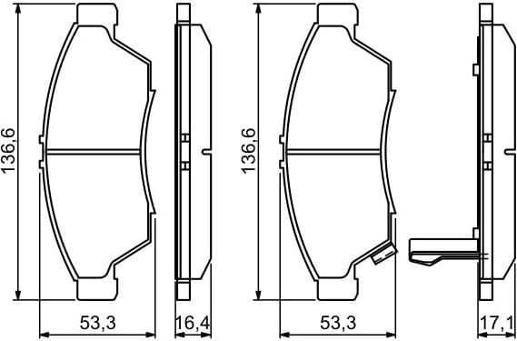 Brake Pad Set, disc brake 0986494238 - image 14