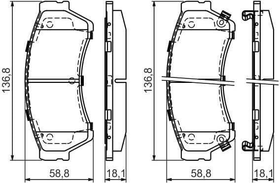 Brake Pad Set, disc brake 0986494221 - image 8