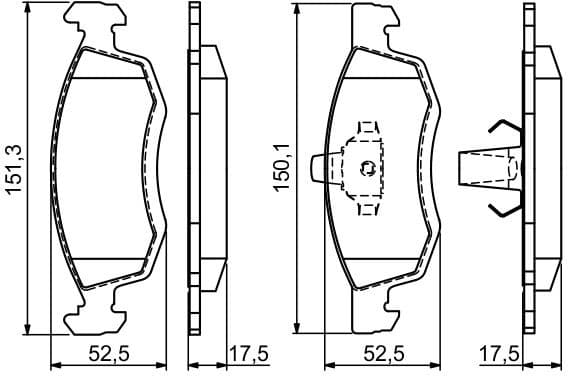 Brake Pad Set, disc brake 0986494197 - image 12
