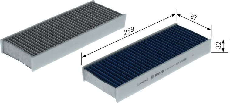 Filter, cabin air FILTER+pro 0 986 628 647 - image 5