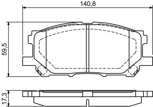 Brake Pad Set, disc brake 0986494218 - image 6