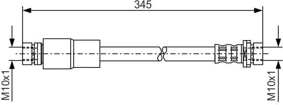 Brake Hose 1 987 476 058 - image 2
