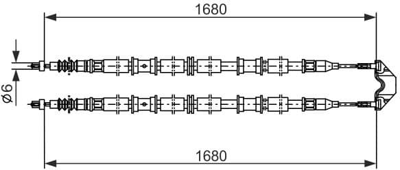 Cable Pull, parking brake 1987482107 - image 2