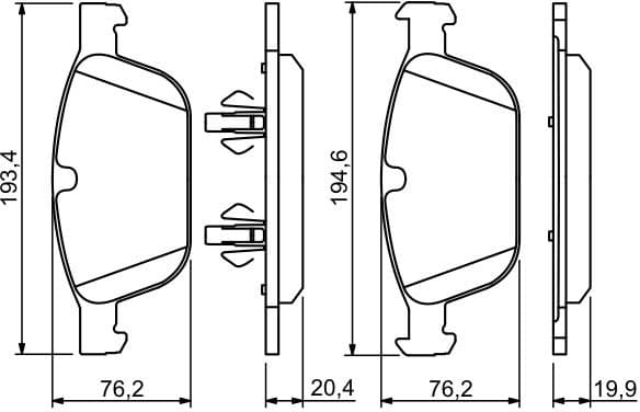 Brake Pad Set, disc brake 0986494305 - image 14
