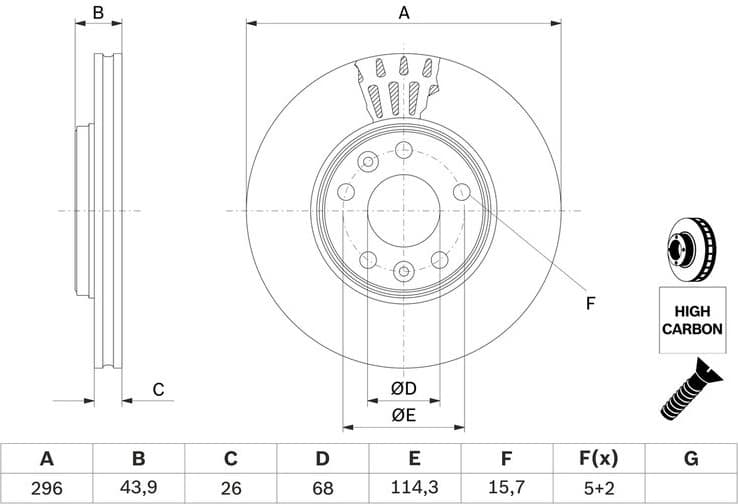 Brake Disc 0986479551 - image 7