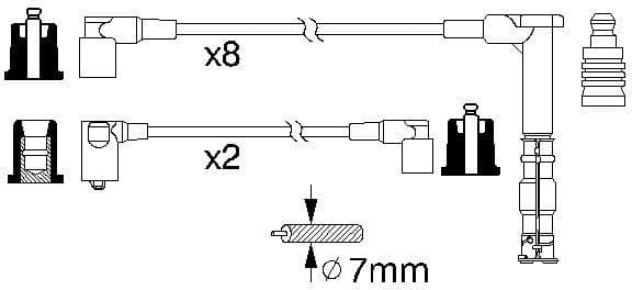 Ignition Cable Kit 0986356315 - image 10