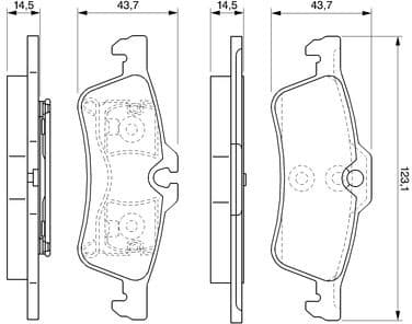Brake Pad Set, disc brake 0986494130 - image 9