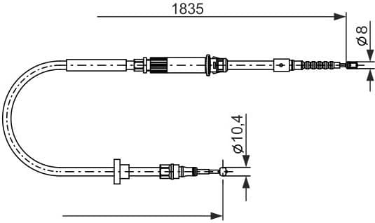 Cable Pull, parking brake 1 987 482 873 - image 10