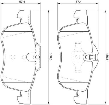 Brake Pad Set, disc brake 0986424758 - image 2