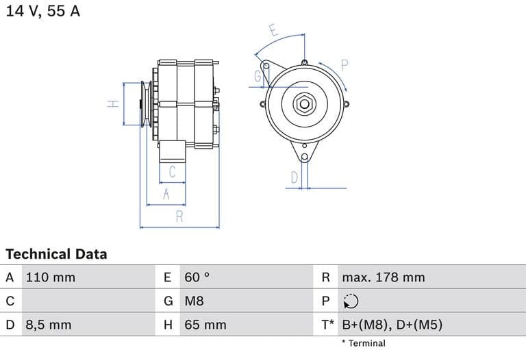 Alternator 0986034220 - image 2