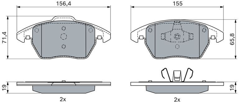 Brake Pad Set, disc brake 0986424825 - image 11