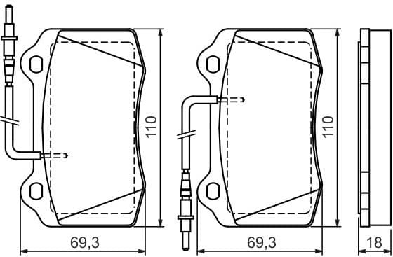 Brake Pad Set, disc brake 0986424658 - image 6