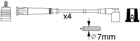 Ignition Cable Kit 0986356361 - image 10