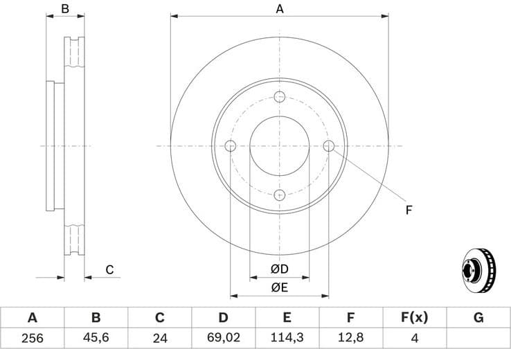 Brake Disc 0986479B83 - image 6