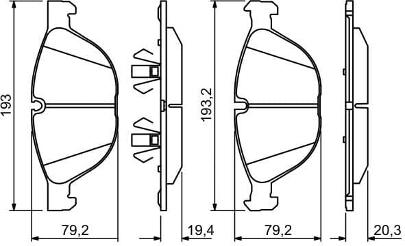 Brake Pad Set, disc brake 0986494307 - image 4