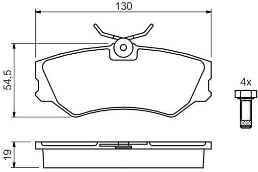 Brake Pad Set, disc brake 0986460941 - image 6