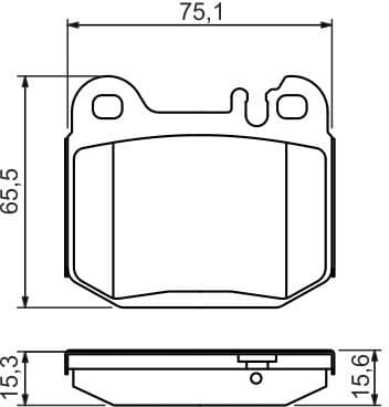 Brake Pad Set, disc brake 0986494410 - image 8