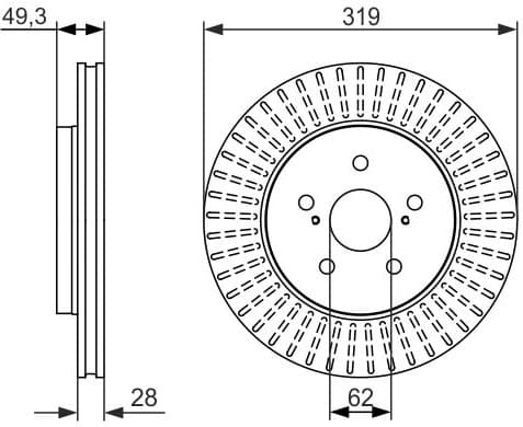 Brake Disc 0986479722 - image 3