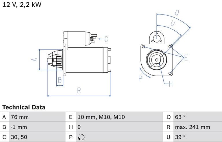 Starter 0986021620 - image 2