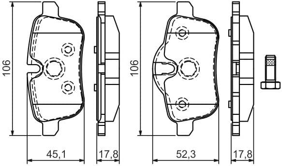 Brake Pad Set, disc brake 0986494450 - image 8