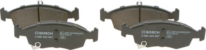 Brake Pad Set, disc brake 0986494687 - image 2