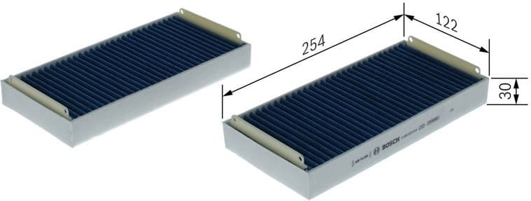 Filter, cabin air FILTER+pro 0 986 628 628 - image 5