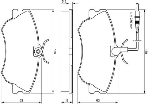Brake Pad Set, disc brake 0986424451 - image 8