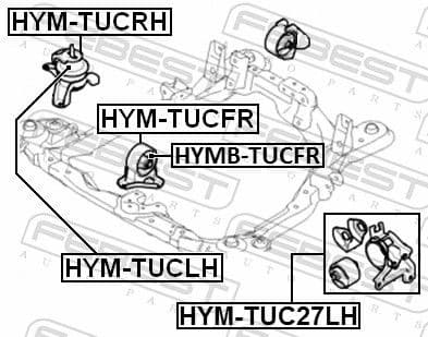 Mounting, engine HYM-TUC27LH - image 2