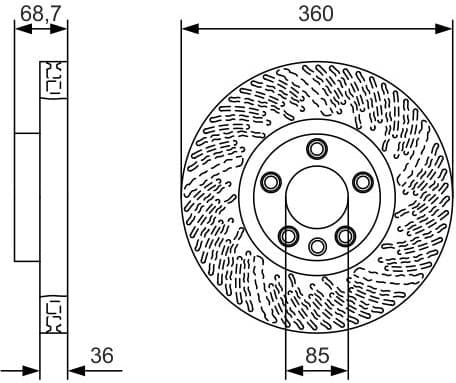Brake Disc 0986479B13 - image 2