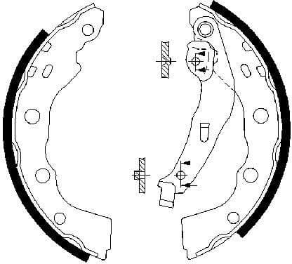 Brake Shoe Set 0986487577 - image 7