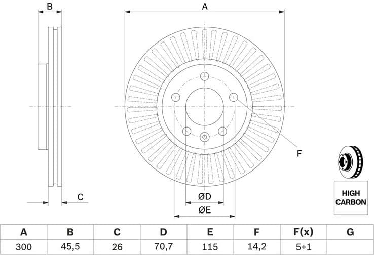 Brake Disc 0986479C56 - image 6