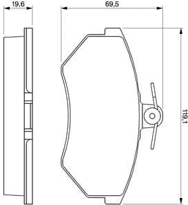 Brake Pad Set, disc brake 0986460944 - image 12