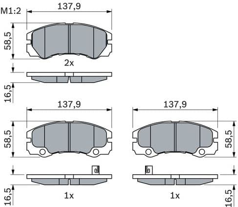Brake Pad Set, disc brake 0986424760 - image 9