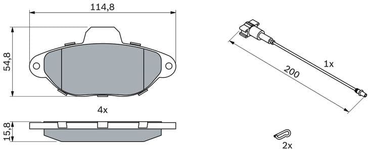 Brake Pad Set, disc brake 0986494115 - image 12