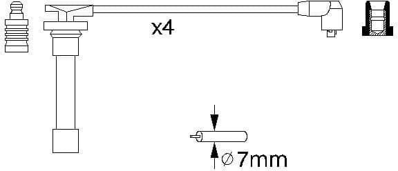 Ignition Cable Kit 0986356721 - image 10