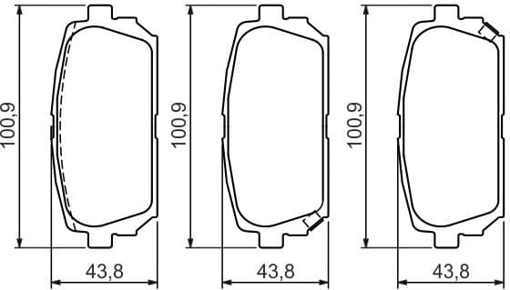 Brake Pad Set, disc brake 0986494400 - image 9